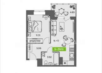 Продам однокомнатную квартиру, 39.1 м2, Архангельская область, Беломорский проспект, 3Ак2