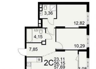 Продажа 1-комнатной квартиры, 37.4 м2, Рязань