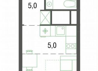 Квартира на продажу студия, 21 м2, Котельники