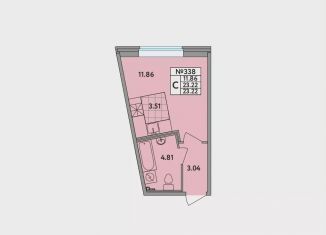 Продажа квартиры студии, 23.1 м2, деревня Новое Девяткино, Главная улица, 2, ЖК Удача