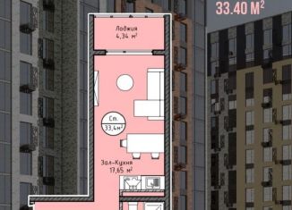 Продажа квартиры студии, 33 м2, Махачкала, Ленинский внутригородской район, проспект Насрутдинова, 179