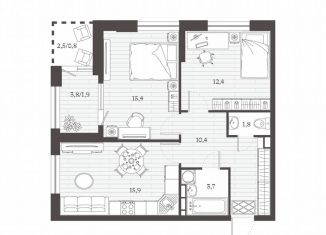 Продажа 2-комнатной квартиры, 60 м2, Дагестан, ЖК Гранатовый, блок16