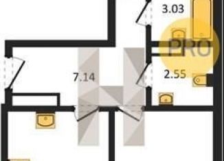Продается 2-ком. квартира, 59.1 м2, село Новая Усмань, бульвар Художников, 4
