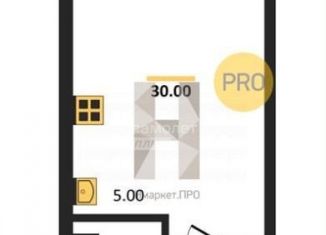 Продажа квартиры студии, 30 м2, Челябинск, улица Университетская Набережная, 107