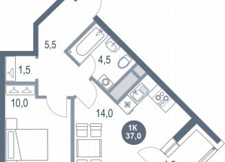 Продам однокомнатную квартиру, 37 м2, Котельники, микрорайон Новые Котельники, 11