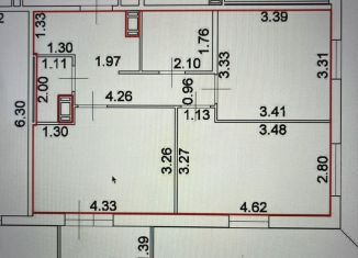 2-ком. квартира на продажу, 53 м2, городской посёлок Янино-1, улица Рембрандта