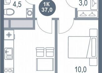 Продам 1-комнатную квартиру, 37 м2, Котельники, микрорайон Новые Котельники, 11