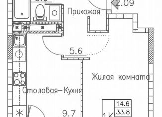 Однокомнатная квартира на продажу, 37.5 м2, Владивосток