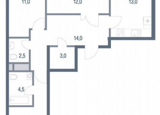 Продаю 2-ком. квартиру, 52 м2, Котельники, микрорайон Новые Котельники, 11
