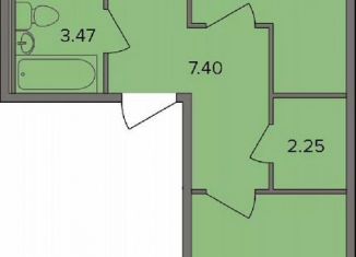 Продается двухкомнатная квартира, 52.3 м2, деревня Новое Девяткино, Лесная улица, 19