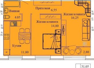 Продаю 2-ком. квартиру, 56.3 м2, Кохма