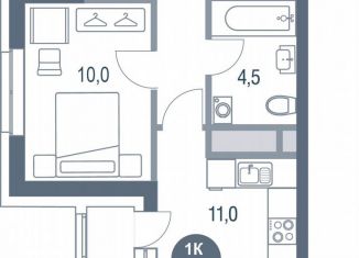 Продам однокомнатную квартиру, 36 м2, Котельники, микрорайон Новые Котельники, 11
