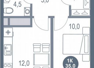 Продается 1-комнатная квартира, 35 м2, Котельники, микрорайон Новые Котельники, 11