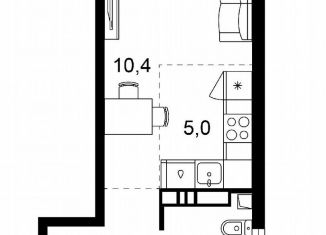 Продаю квартиру студию, 25 м2, Сочи, Взлётная улица, 23, микрорайон Центральный