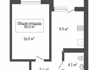 Продается 1-комнатная квартира, 40 м2, Новосибирск, улица Кирова, 11, ЖК Облака