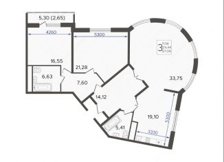Продажа 3-комнатной квартиры, 127.1 м2, Краснодар, улица Дзержинского, 95, Западный округ