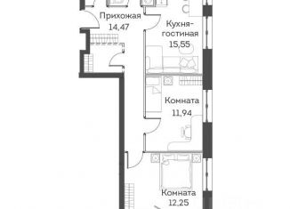 Продается 3-комнатная квартира, 61 м2, Москва, Муравская улица, 42к1, ЖК Мир Митино