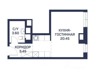 Квартира на продажу, 27.5 м2, Москва, ЖК Любовь и Голуби