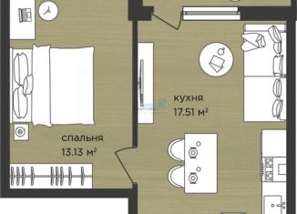 Однокомнатная квартира на продажу, 40.2 м2, Нижегородская область