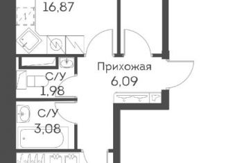 Продажа 3-ком. квартиры, 59.8 м2, Москва, ЖК Аквилон Бисайд