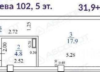 Продажа 1-комнатной квартиры, 33 м2, Тольятти, улица Александра Кудашева, 102, ЖК Романовский
