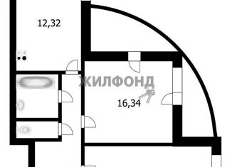 Трехкомнатная квартира на продажу, 63.1 м2, Новосибирск, улица Декабристов, 10, ЖК Квартал на Декабристов