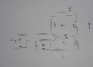 Продам 1-комнатную квартиру, 45.1 м2, Бобров, улица имени Зои Космодемьянской, 132