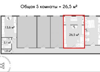 Продается комната, 26.5 м2, Санкт-Петербург, улица Рубинштейна, 26Б, метро Достоевская