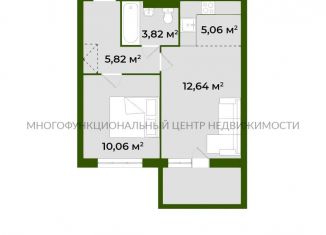 1-комнатная квартира на продажу, 41.8 м2, Петрозаводск, улица Генерала Судакова, 7
