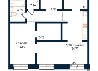 Продажа 2-комнатной квартиры, 66.9 м2, Иркутск