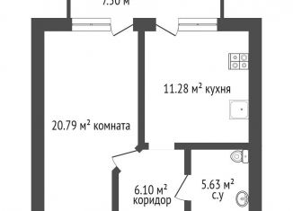 Многокомнатная квартира на продажу, 43.9 м2, Санкт-Петербург, Краснопутиловская улица, 66к2, муниципальный округ Новоизмайловское