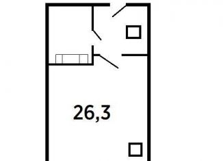 Продажа квартиры студии, 26.3 м2, Мурино, улица Шоссе в Лаврики, 63, ЖК Муринское-1