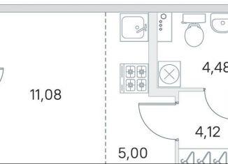 Продам квартиру студию, 26 м2, городской посёлок Янино-1, ЖК Ясно-Янино