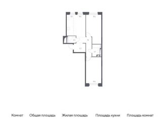 Продаю 2-комнатную квартиру, 66.7 м2, Московская область, жилой комплекс Заречье Парк, к3.2