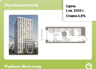 Продаю квартиру студию, 24.4 м2, Новосибирск, улица Декабристов, 10к8, ЖК Урбан-виллы на Никитина