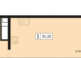 Продам однокомнатную квартиру, 29.6 м2, Краснодар, улица Автолюбителей, 1Длит4, ЖК Парусная Регата