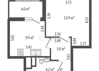 Продается 1-комнатная квартира, 33.5 м2, Санкт-Петербург, Тосина улица, 6, метро Волковская