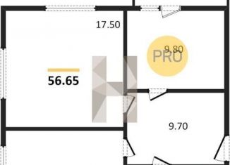 Продам 2-комнатную квартиру, 56.6 м2, Новосибирск, Озёрная улица, ЖК Крымский