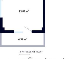 Продажа квартиры студии, 36.6 м2, рабочий поселок Маркова, улица Академика Герасимова, 6