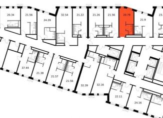 Продам квартиру студию, 20.8 м2, Санкт-Петербург, метро Ладожская, проспект Энергетиков, 6к2