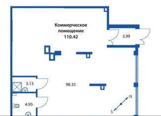 Помещение свободного назначения на продажу, 110.42 м2, Мурино, Воронцовский бульвар, 21к1
