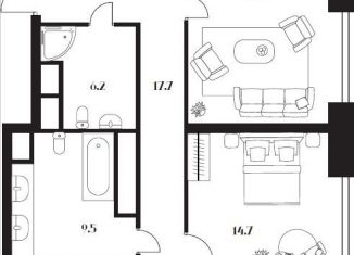 Продам четырехкомнатную квартиру, 130.7 м2, Москва, улица Серпуховский Вал, 1, улица Серпуховский Вал