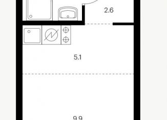 Продается квартира студия, 20.1 м2, Москва, Открытое шоссе, 18Ак4, ЖК Лосиноостровский Парк