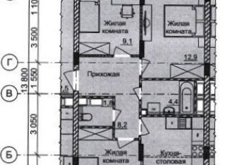 Продаю 3-комнатную квартиру, 62.3 м2, Нижний Новгород, метро Горьковская