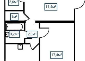 3-ком. квартира на продажу, 90 м2, посёлок Тельмана, Квартальная улица, 4