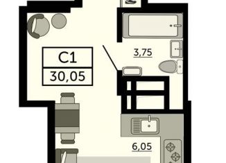 Продается квартира студия, 30.1 м2, Ростов-на-Дону