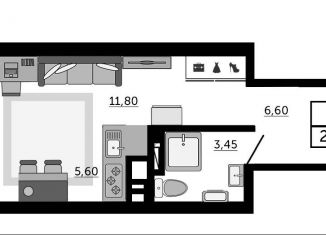 Продам квартиру студию, 29.9 м2, Ростов-на-Дону