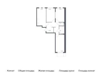 Продам 3-ком. квартиру, 77.6 м2, Москва, жилой комплекс Остафьево, к17