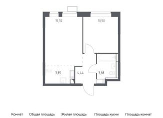 Двухкомнатная квартира на продажу, 38 м2, Москва, жилой комплекс Алхимово, 15