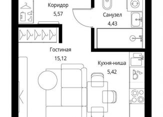 Продаю квартиру студию, 30.5 м2, Москва, ЖК Селигер Сити